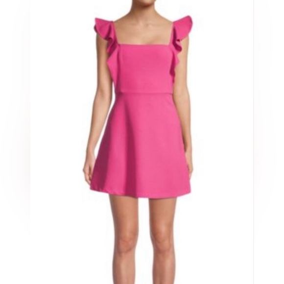 BCBGeneration Dresses & Skirts - Pre-loved BCBGENERATION Ruffle Sleeve Mini Dress